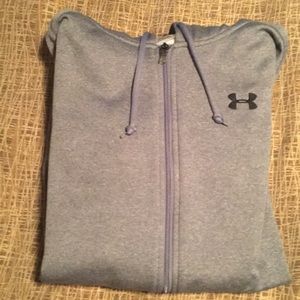 Under Armour. Gray zip-up sweatshirt